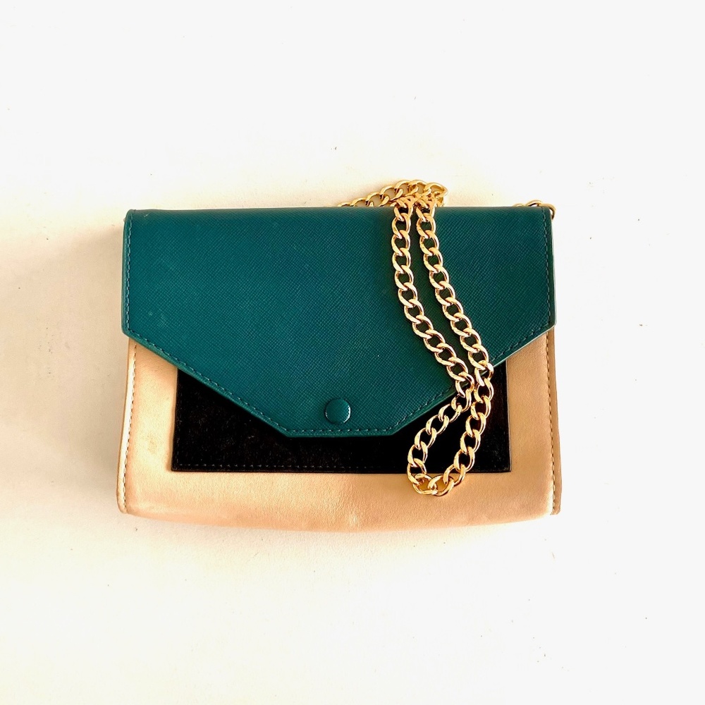 Hugo Boss Mini Bag with Gold Chain Strap